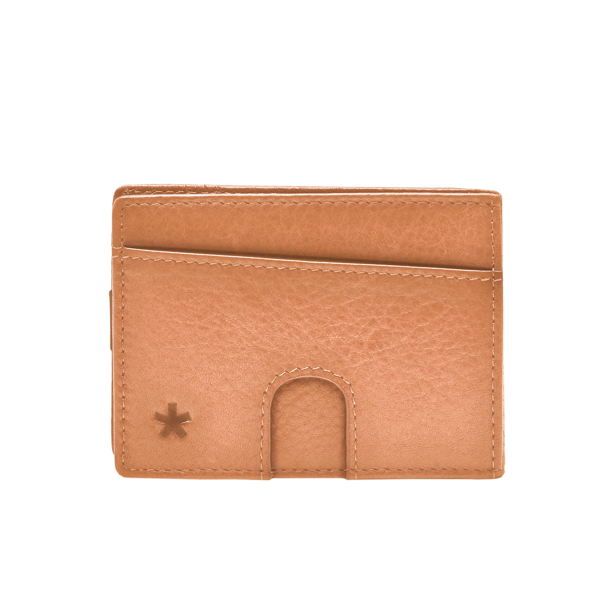 Origin Wallet — A bifold wallet made with ethically sourced Argentinian leather. Displayed in sand.