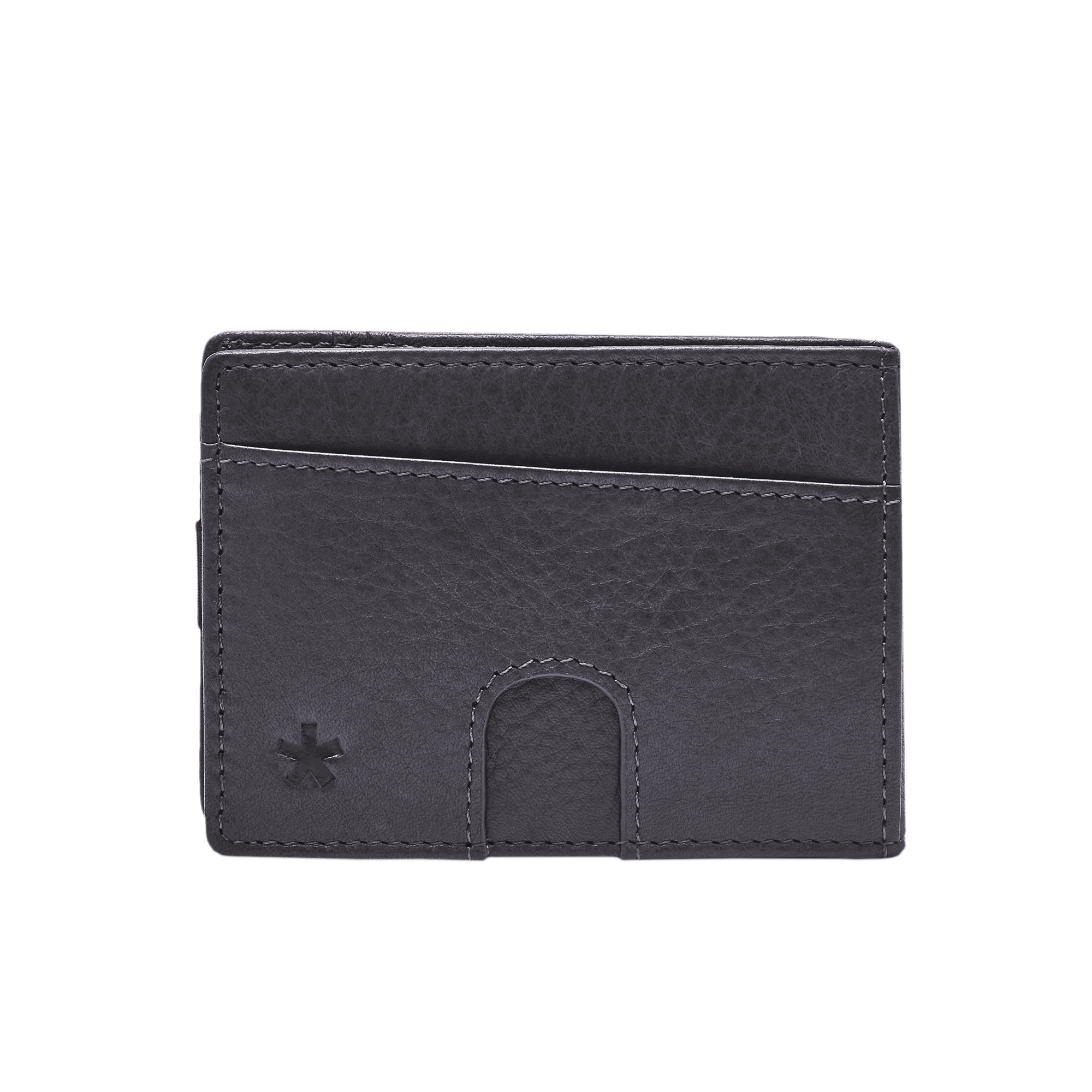 Origin Wallet — A bifold wallet made with ethically sourced Argentinian leather. Displayed in slate.